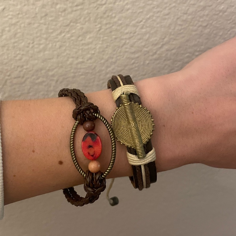 Two Leather Bracelets